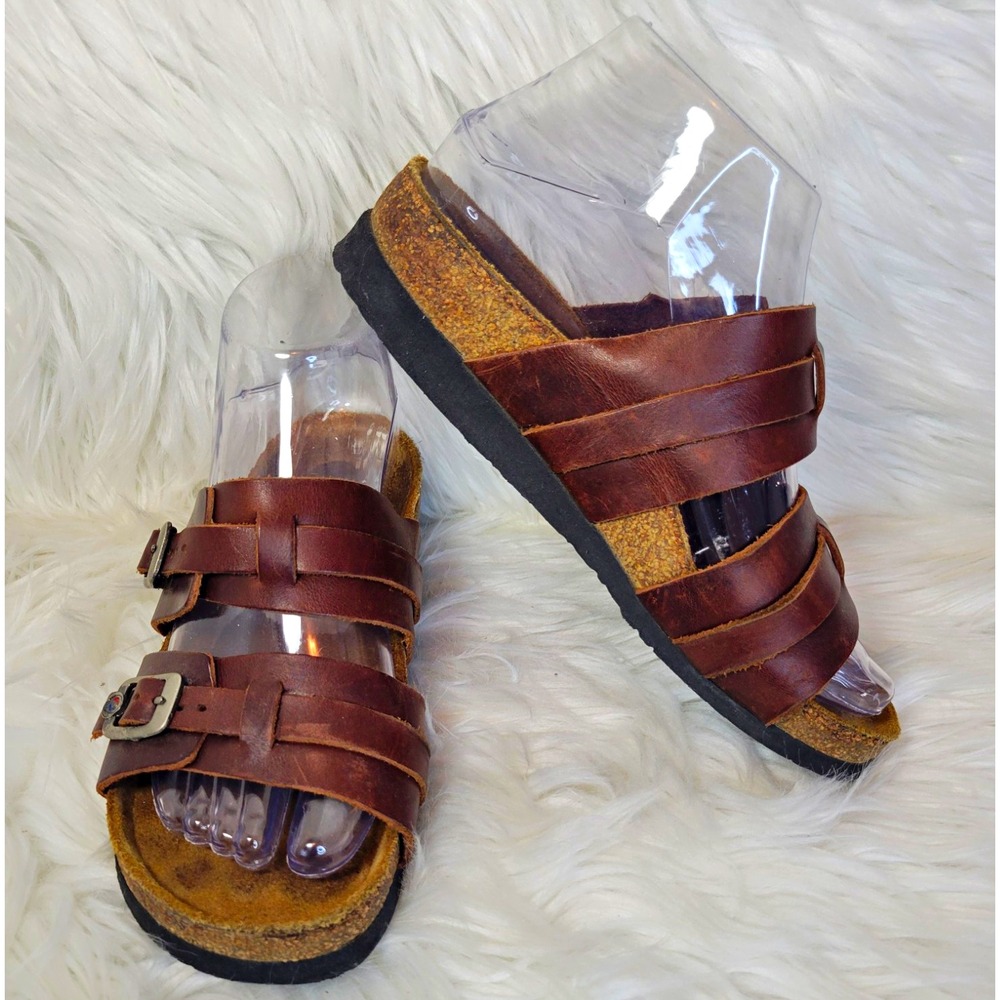 Grateful Dead x Naot Rare "Steal Your Face" Leather Sandals Brn EU 36 US 5 Women